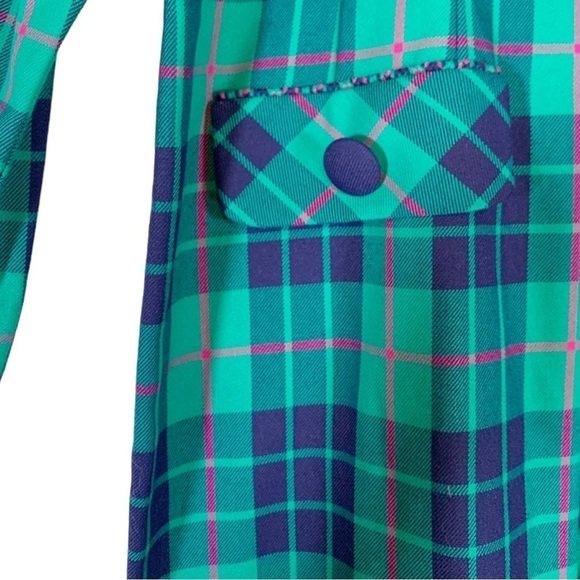 Vintage Leslie Fay Retro Art Deco Dress Size 14 - Picture 5 of 7